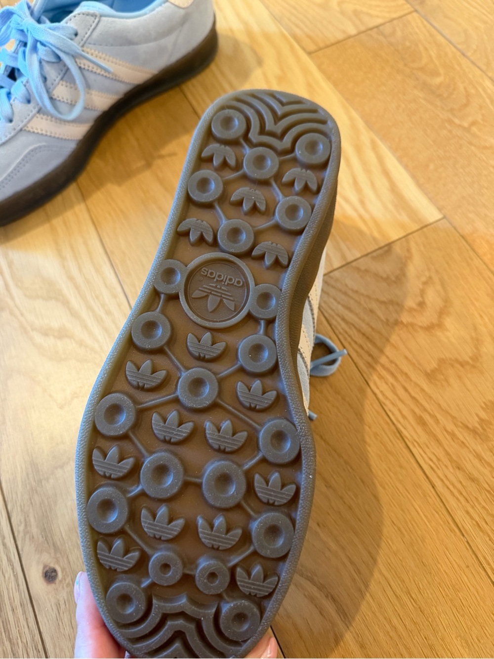 adidas Gazelle Suede Sneakers - Light Blue / Cream - Picture 5 of 5